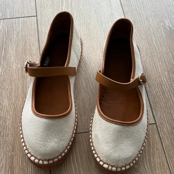 Tuckernuck Ivory Canvas Jamie Espadrille Flats - Picture 11 of 13